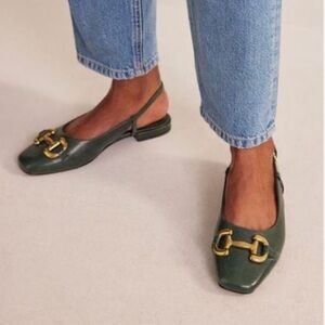 Boden Iris Snaffle Slingback Flats Size 7.5